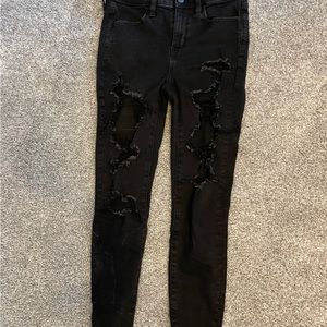 American Eagle Black Ripped jeans